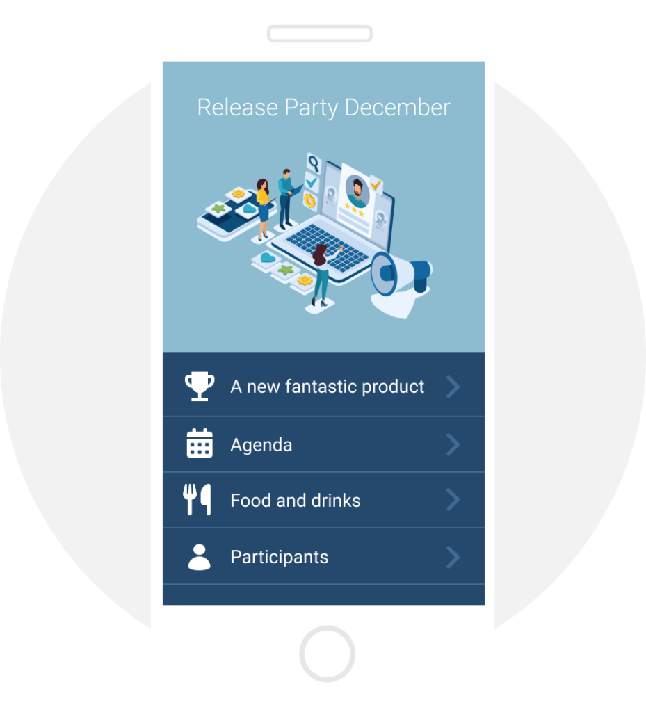 Mobile app builder in eMarketeer